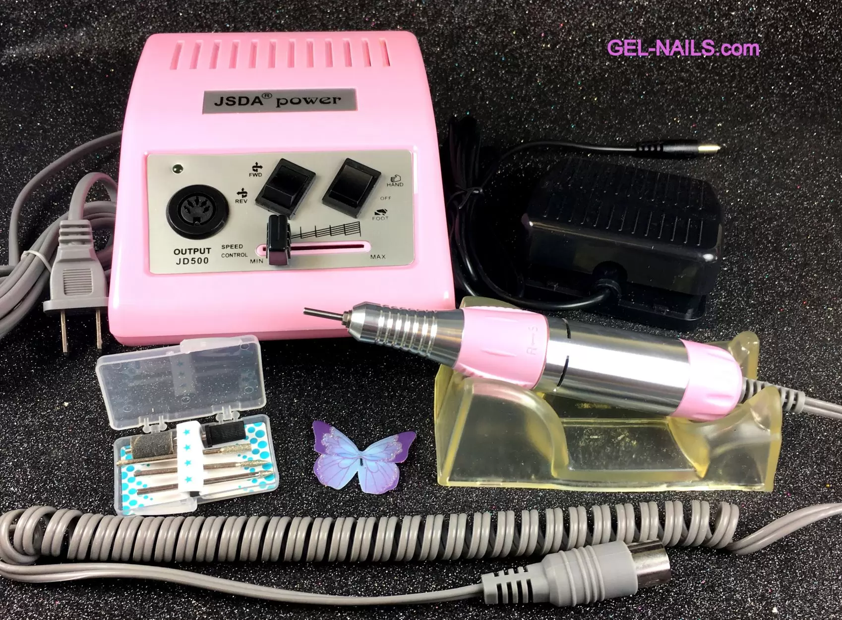 Electric Nail Drill Pink JD550 110v For American USE ONLY