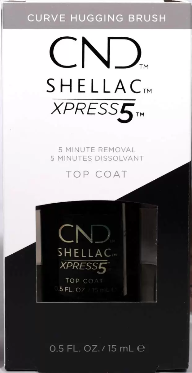 CND Shellac Gel Polish, 90929, Xpress 5 Top Coat, 0.5oz CND Shellac Gel Polish, 90929, Xpress 5 Top Coat, 0.5oz