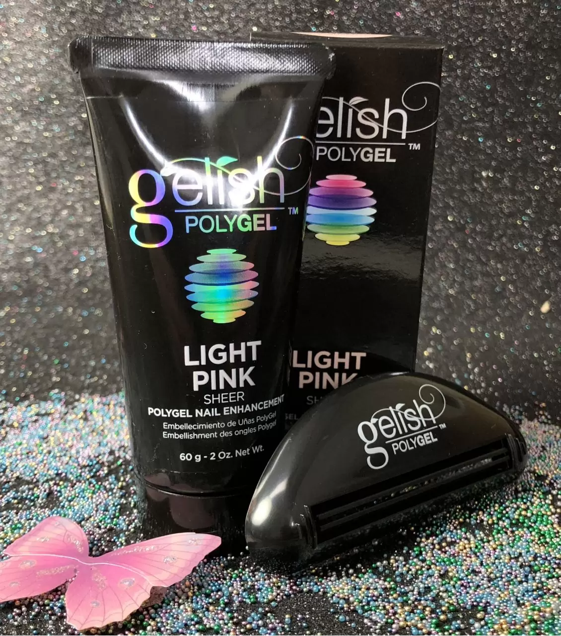 Gelish PolyGel, 1712005, Light Pink, 2oz Gelish PolyGel, 1712005, Light Pink, 2oz