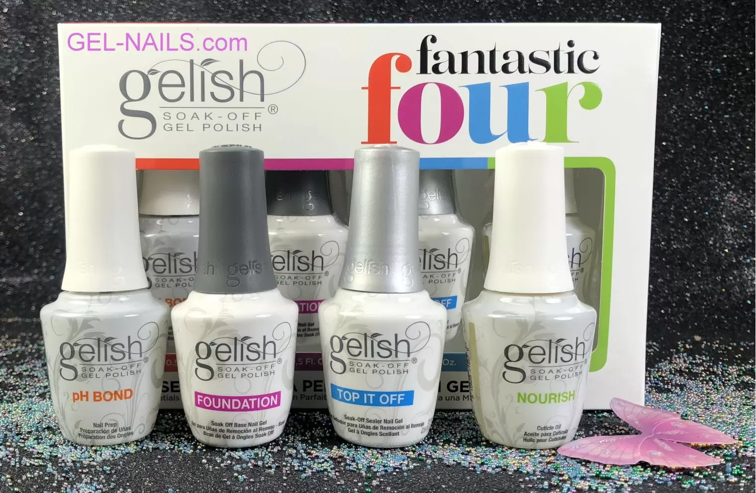 Nail Harmony Gelish Fantastic Four Essentials Collection Soak Off Gel – Mk  Beauty Club
