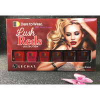 LECHAT LUSH REDS MINI NAIL POLISH LACQUER COLLECTION 6PCS / 0.25 FL OZ / 7.4 ML