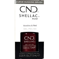 CND SHELLAC GEL COLOR NEEDLES & RED NO TPO