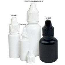 PLASTIC DROPPER BOTTLE WHITE 0.33 /OZ