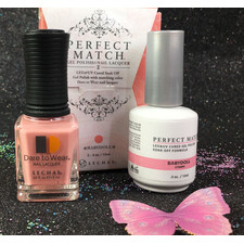 LECHAT BABYDOLL PMS213 PERFECT MATCH EXPOSED COLLECTION GEL POLISH & NAIL LACQUER 2 PCS - 0.5 FL OZ 15ML EACH