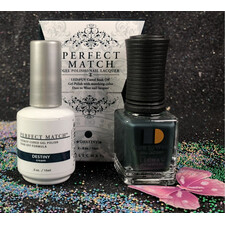 LECHAT DESTINY PMS209 PERFECT MATCH MODERN MUSE COLLECTION GEL POLISH & NAIL LACQUER 2 PCS -.5OZ 15ML