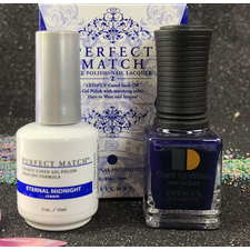 LECHAT ETERNAL MIDNIGHT PMS222 PERFECT MATCH MOON GODDESS COLLECTION GEL POLISH & NAIL LACQUER 2-.5OZ 15ML