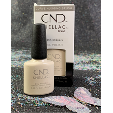 CND SHELLAC SATIN SLIPPERS GEL COLOR NO TPO