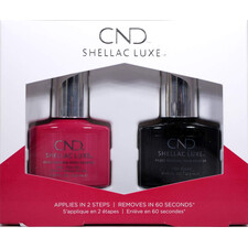 CND SHELLAC FEMME FATALE AND TOP COAT LUXE GEL POLISH SET