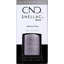 CND SHELLAC ALPINE PLUM GEL NAIL POLISH