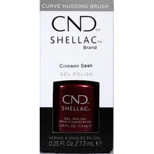 CND SHELLAC CRIMSON SASH GEL NAIL POLISH