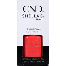 CND SHELLAC DESERT POPPY GEL NAIL POLISH