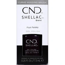 CND SHELLAC PLUM PAISLEY GEL NAIL POLISH