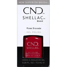 CND SHELLAC ROSE BROCADE GEL NAIL POLISH NO TPO