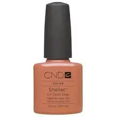CND SHELLAC ICED CORAL UV COLOR COAT - GEL NAIL POLISH - NO BOX