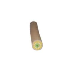 FIMO ART STICK - GREEN & YELLOW FLOWER