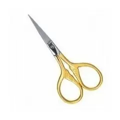 FANCY NAIL SCISSORS HALF GOLD PLATED 9CM