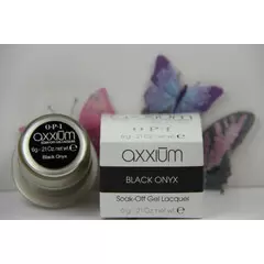 AXXIUM OPI SOAK-OFF GEL LACQUER BLACK ONYX 6G 0.21 OZ