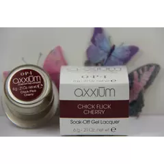 AXXIUM OPI SOAK-OFF GEL LACQUER CHICK FLICK CHERRY 6G - 0.21 OZ