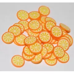 SLICED FIMO FRUIT - ORANGE (500PCS)