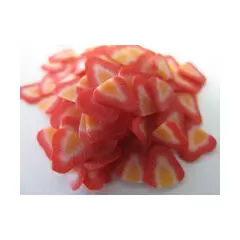 SLICED FIMO FRUIT - STRAWBERRY (500PCS)