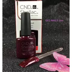 CND SHELLAC GARNET GLAMOUR GEL COLOR COAT - NO TPO