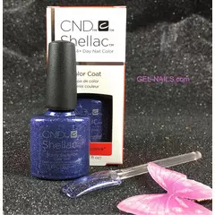 CND SHELLAC STARRY SAPPHIRE 91261 GEL COLOR COAT STARSTRUCK COLLECTION 7.3 ML ( .25 FL OZ )