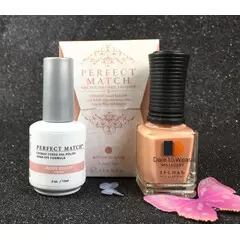 LECHAT PERFECT MATCH NUDE BEACH PMS177 GEL POLISH & NAIL LACQUER -.5OZ/15ML - PMS177
