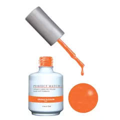LECHAT PERFECT MATCH GEL POLISH & NAIL LACQUER - ORANGE BLOSSOM .5OZ-15ML - PMS145