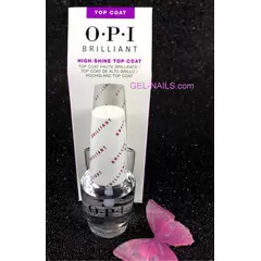OPI BRILLIANT HIGH - SHINE TOP COAT NAIL LACQUER 0.5OZ 15ML