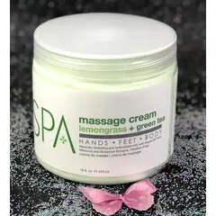 BCL SPA ORGANIC MASSAGE CREAM LEMONGRASS + GREEN TEA 16 FL.OZ 473 G