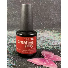 CND CREATIVE PLAY GEL POLISH - RED-Y TO ROLL 412