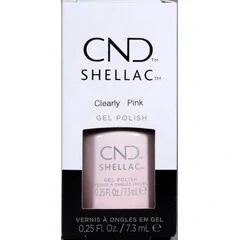 CND SHELLAC CLEARLY PINK GEL POLISH - NON TPO