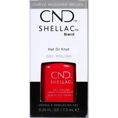 CND SHELLAC HOT OR KNOT GEL POLISH - NO TPO
