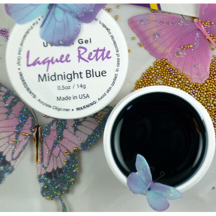 LAQUEE RETTE - UV NAIL GEL - MIDNIGHT BLUE .5OZ (14G)