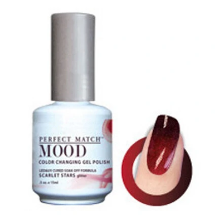 LECHAT SCARLET STARS GLITTER PERFECT MATCH MOOD COLOR CHANGING GEL POLISH MPMG13