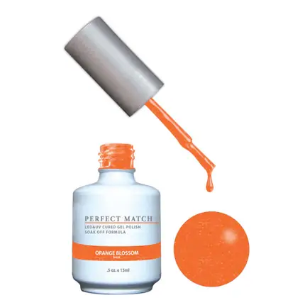 LECHAT PERFECT MATCH GEL POLISH & NAIL LACQUER - ORANGE BLOSSOM .5OZ-15ML - PMS145