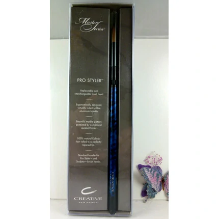 CREATIVE NAIL DESIGN CND MASTER SERIES PRO STYLER BRUSH BLUE
