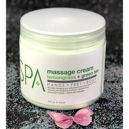 BCL SPA ORGANIC MASSAGE CREAM LEMONGRASS + GREEN TEA 16 FL.OZ 473 G
