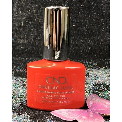 CND SHELLAC ELECTRIC ORANGE #112 LUXE GEL POLISH 92277