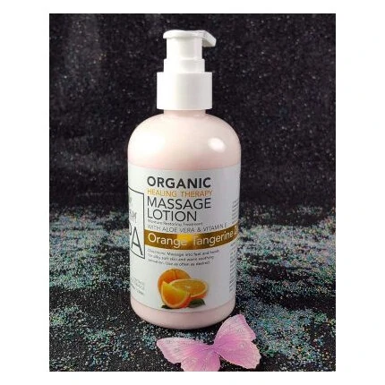 LA PALM SPA PRODUCTS - ORGANIC HEALING MASSAGE LOTION - ORANGE TANGERINE ZEST 8OZ-240ML