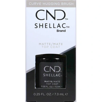 CND SHELLAC MATTE TOP COAT 7.3ML-0.25OZ