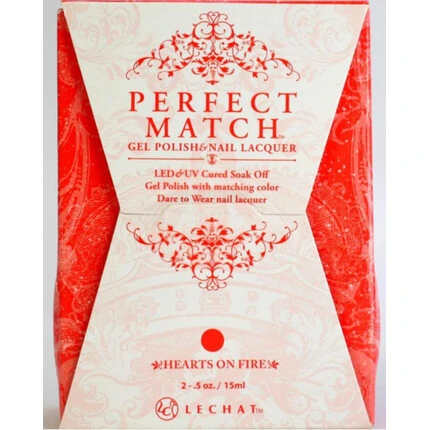 LECHAT HEARTS ON FIRE PERFECT MATCH GEL POLISH & NAIL LACQUER PMS229