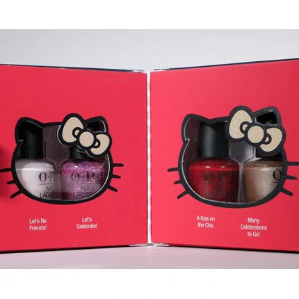 OPI NAIL LACQUER MINI COLLECTION 4 PCS #HRL15 HELLO KITTY