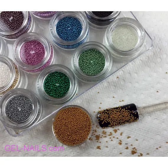 BOUNCY BALLS (BEADS) NAIL ART - 12 COLORS