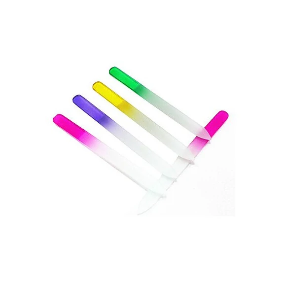 EVERMARKET 1PCS GLASS NAIL FILE MULTI-COLOR