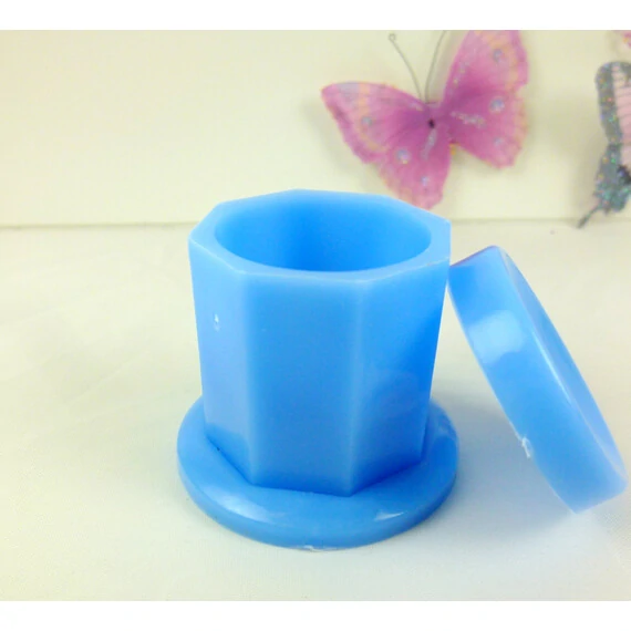 PLASTIC DAPPEN DISH BLUE