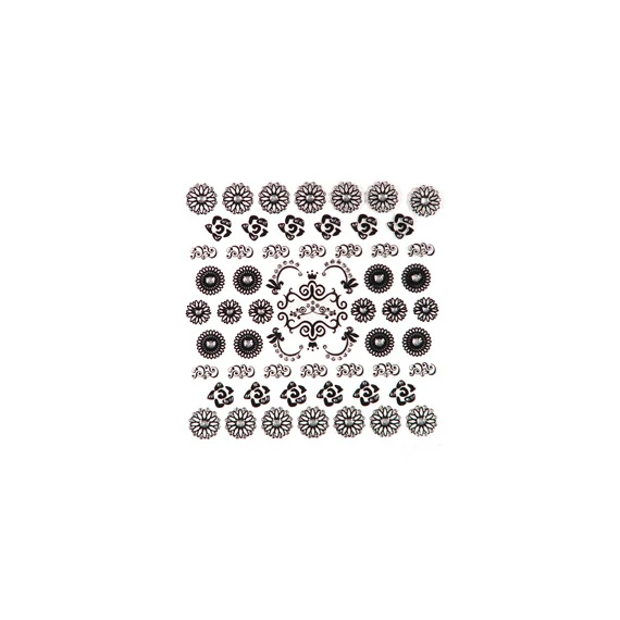 3D DETAILED NAIL STICKERS W/ RHINESTONES LR_NSA15_B