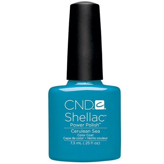 CND SHELLAC CERULEAN SEA UV COLOR COAT - GEL NAIL POLISH