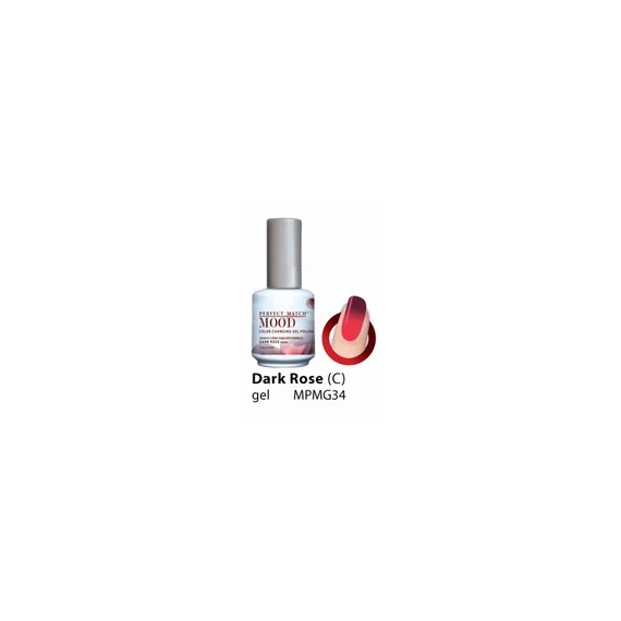 LECHAT DARK ROSE CREAM PERFECT MATCH MOOD COLOR CHANGING GEL POLISH MPMG34