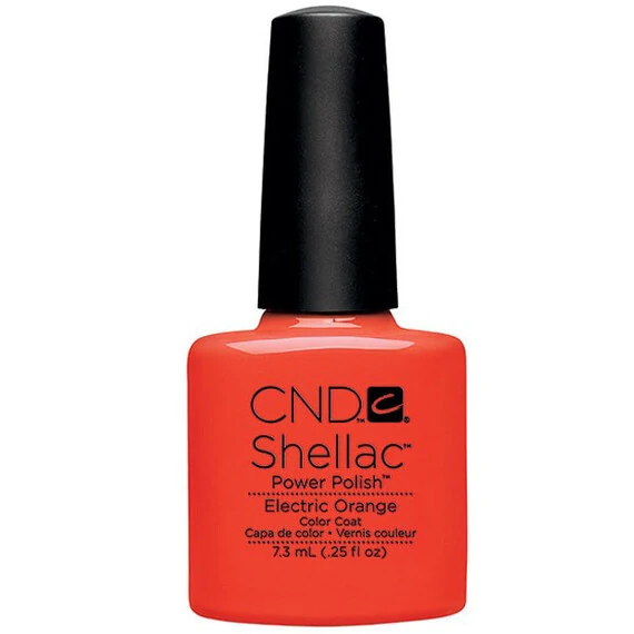 CND SHELLAC ELECTRIC ORANGE UV COLOR COAT - GEL NAIL POLISH
